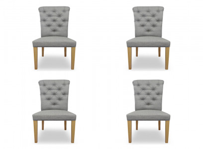 4x židle židle potah Design Lounge sedadle opěrka souprava křesel Chesterfield